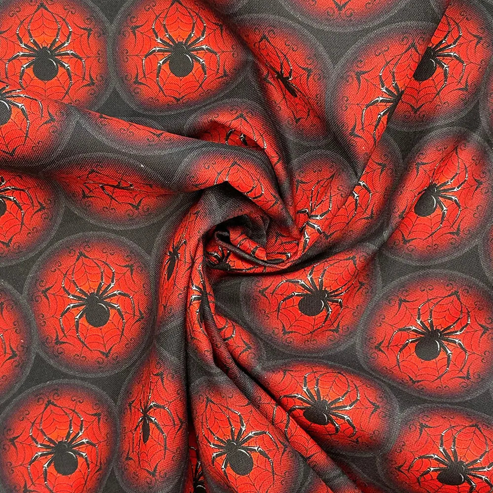 Spooky Digital Printed 100% Cotton Fabric | Halloween & Gothic Designs 150gsm 55" (140cm) Wide â€“ Sold by the Meter