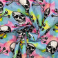 Spooky Digital Printed 100% Cotton Fabric | Halloween & Gothic Designs 150gsm 55" (140cm) Wide – Sold by the Meter