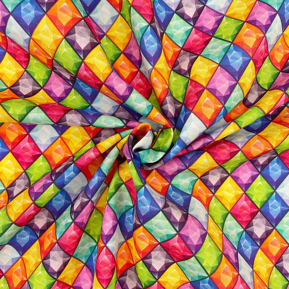 Digital Printed 100% Cotton Fabric | 150gsm 55" (140cm) Wide OEKO-TEXÂ® Standard 100 Certified â€“ Sold by the Meter