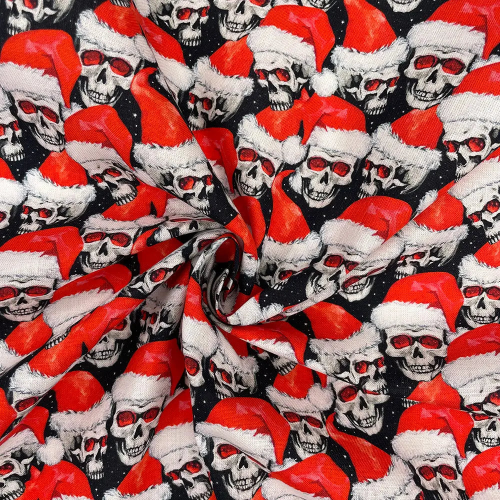 Christmas Digital Printed 100% Cotton Fabric | Festive Holiday Designs 150gsm 55" (140cm) Wide â€“ Sold by the Meter