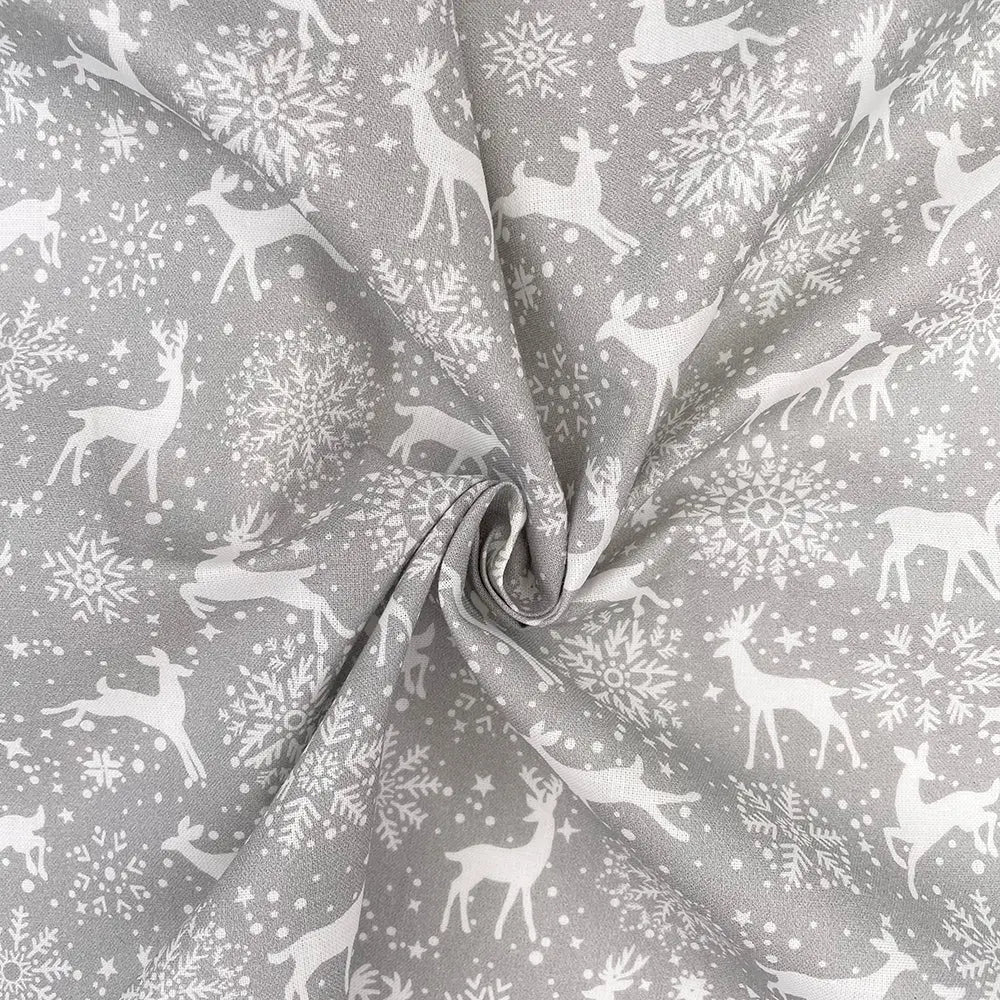 Christmas Digital Printed 100% Cotton Fabric | Festive Holiday Designs 150gsm 55" (140cm) Wide â€“ Sold by the Meter