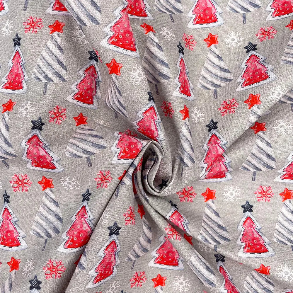 Christmas Digital Printed 100% Cotton Fabric | Festive Holiday Designs 150gsm 55" (140cm) Wide â€“ Sold by the Meter