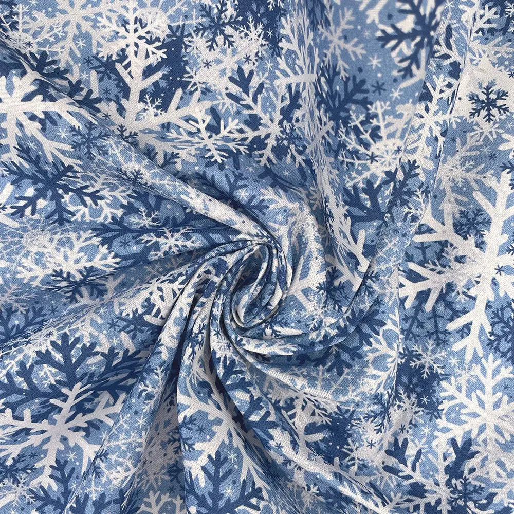 Christmas Digital Printed 100% Cotton Fabric | Festive Holiday Designs 150gsm 55" (140cm) Wide â€“ Sold by the Meter