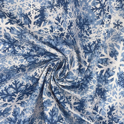 Christmas Digital Printed 100% Cotton Fabric | Festive Holiday Designs 150gsm 55" (140cm) Wide – Sold by the Meter