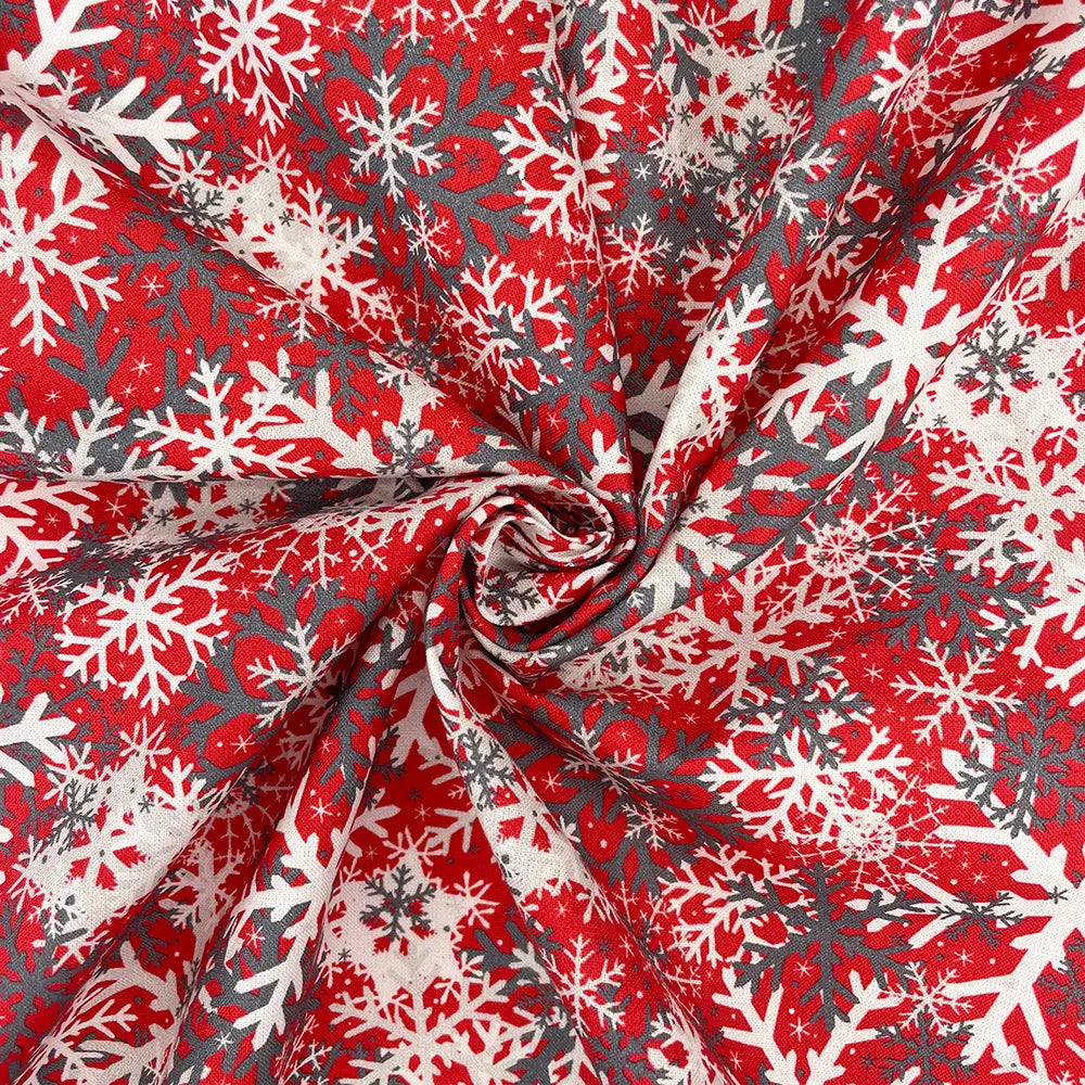 Christmas Digital Printed 100% Cotton Fabric | Festive Holiday Designs 150gsm 55" (140cm) Wide â€“ Sold by the Meter