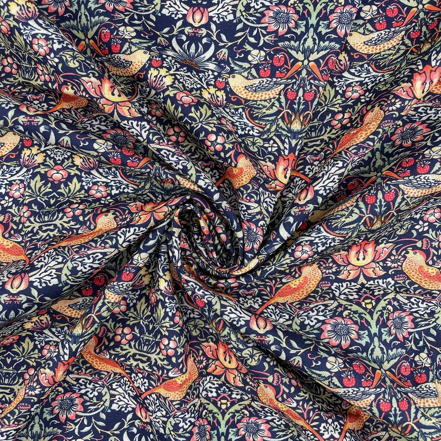 William Morris Digital Printed 100% Cotton Fabric | Classic Arts & Crafts Designs 150gsm 55" (140cm) Wide – Sold by the Meter