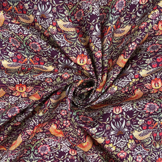 William Morris Digital Printed 100% Cotton Fabric | Classic Arts & Crafts Designs 150gsm 55" (140cm) Wide – Sold by the Meter