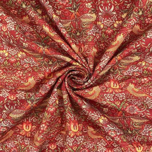 William Morris Digital Printed 100% Cotton Fabric | Classic Arts & Crafts Designs 150gsm 55" (140cm) Wide – Sold by the Meter