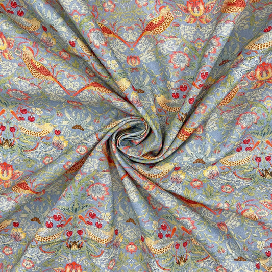 William Morris Digital Printed 100% Cotton Fabric | Classic Arts & Crafts Designs 150gsm 55" (140cm) Wide – Sold by the Meter