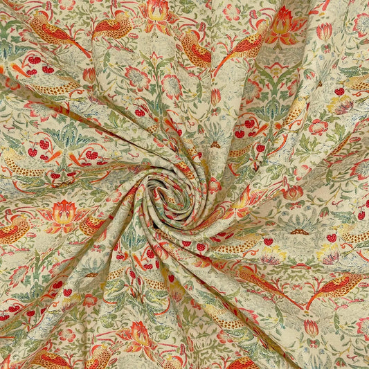 William Morris Digital Printed 100% Cotton Fabric | Classic Arts & Crafts Designs 150gsm 55" (140cm) Wide – Sold by the Meter