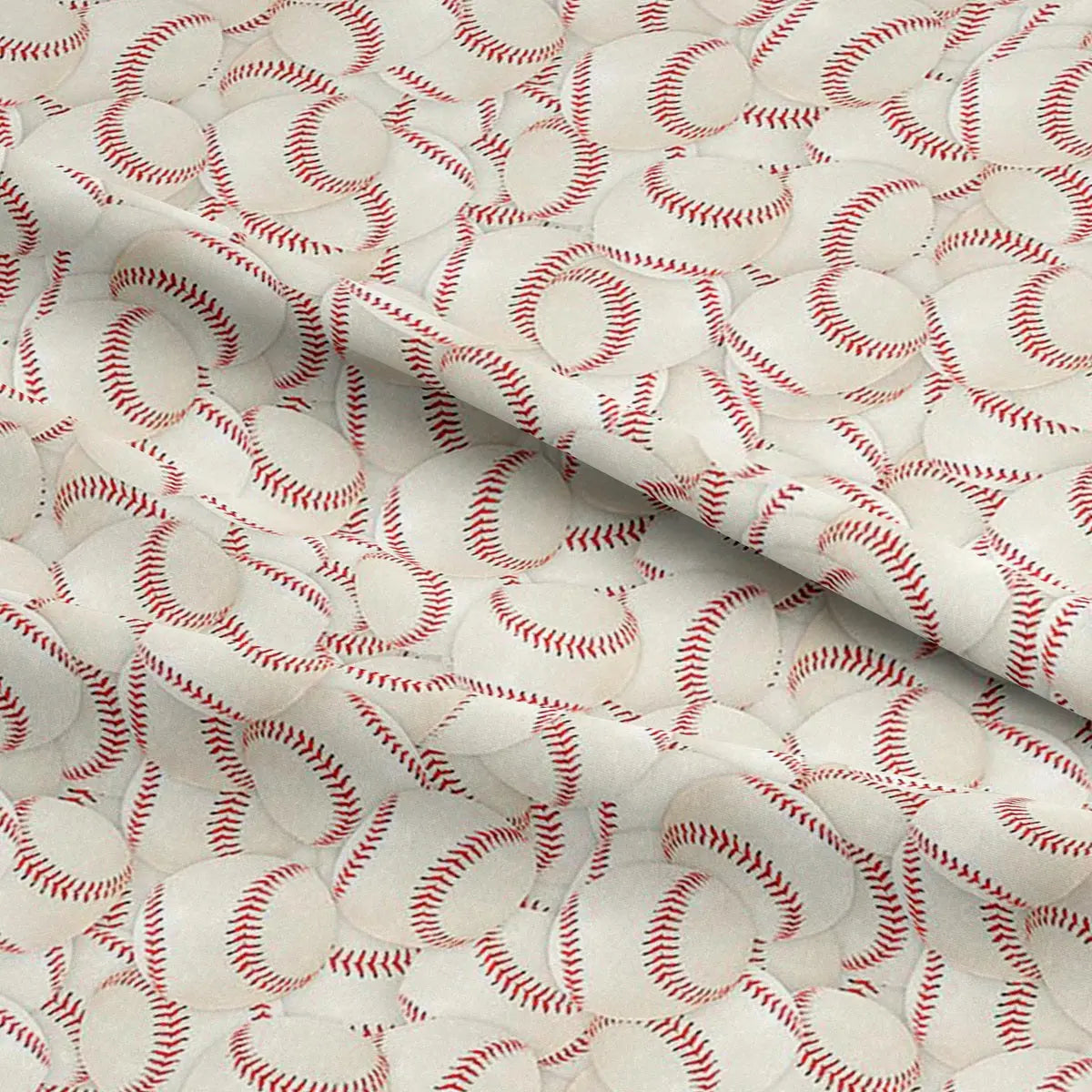 Sports Digital Printed 100% Cotton Fabric | Football, Soccer, Baseball, Basketball & Tennis Designs | 150gsm 55" (140cm) Wide – Sold by the Meter