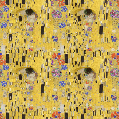 Gustav Klimt Digital Printed 100% Cotton Fabric | Art Inspired Designs 150gsm 55" (140cm) Wide – Sold by the Meter