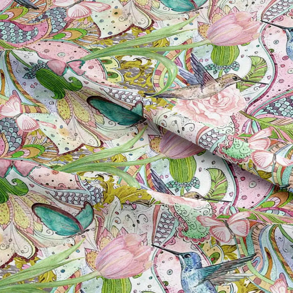 Digital Printed 100% Cotton Fabric â€“ 150gsm 55" (140cm) Wide OEKO-TEXÂ® Certified | 15 Metre Folded Bolt