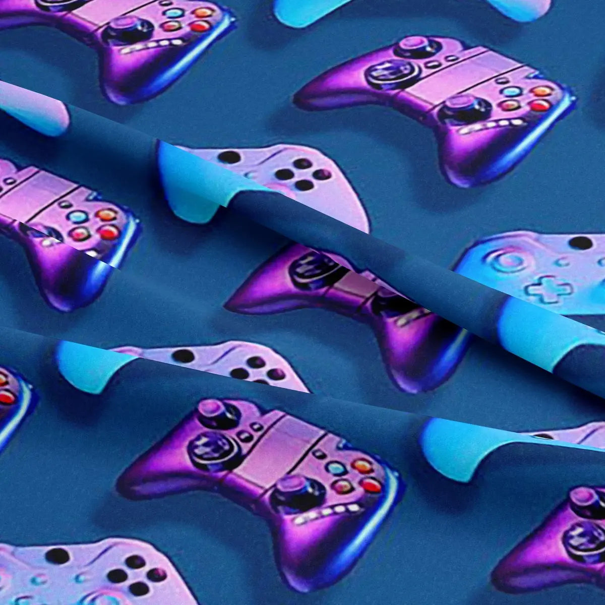 Gaming Digital Printed 100% Cotton Fabric | 150gsm 55" (140cm) Wide | OEKO-TEX® Standard 100 Certified – Sold by the Metre