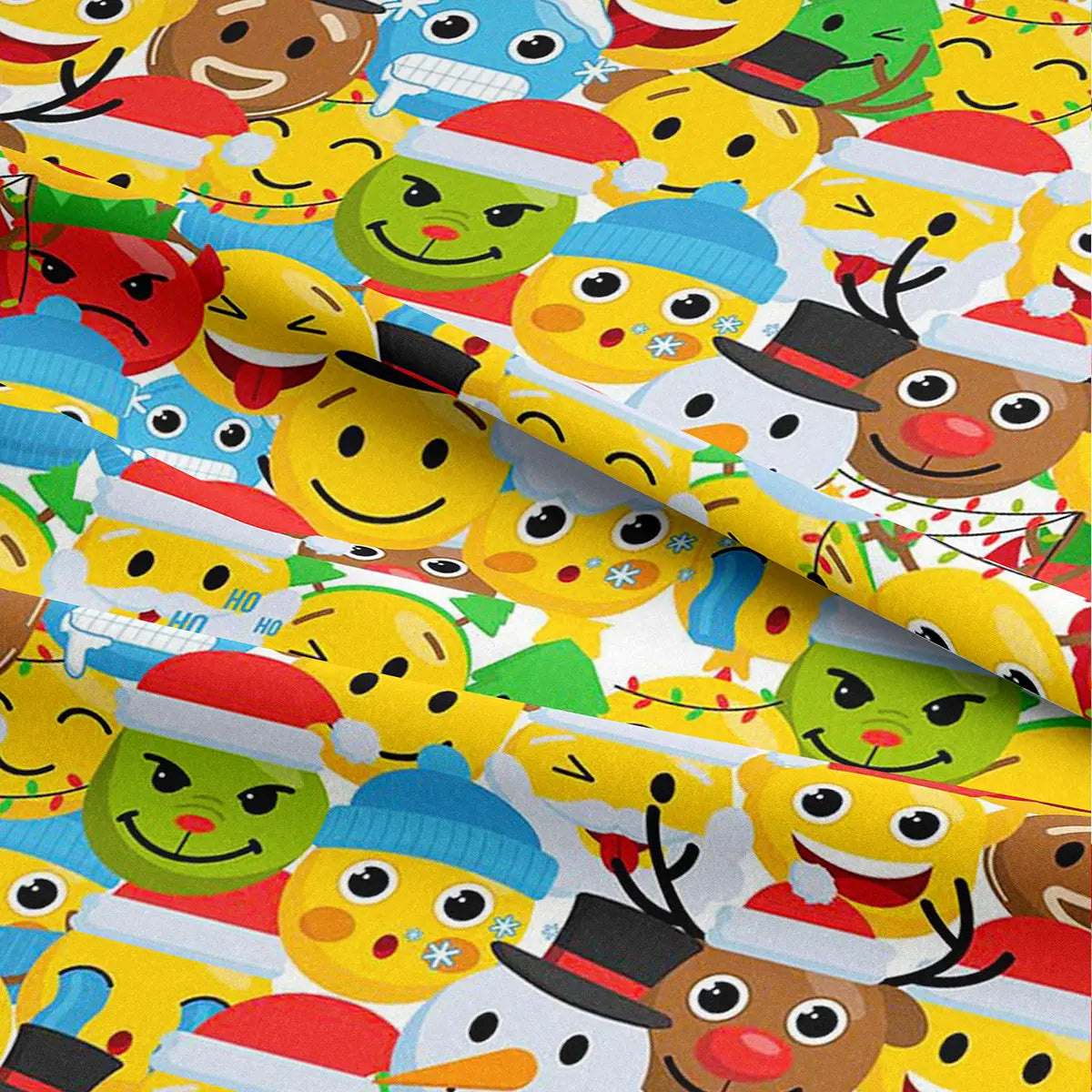 Christmas Digital Printed 100% Cotton Fabric | Festive Holiday Designs 150gsm 55" (140cm) Wide â€“ Sold by the Meter