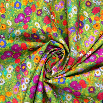 Gustav Klimt Digital Printed 100% Cotton Fabric | Art Inspired Designs 150gsm 55" (140cm) Wide – Sold by the Meter
