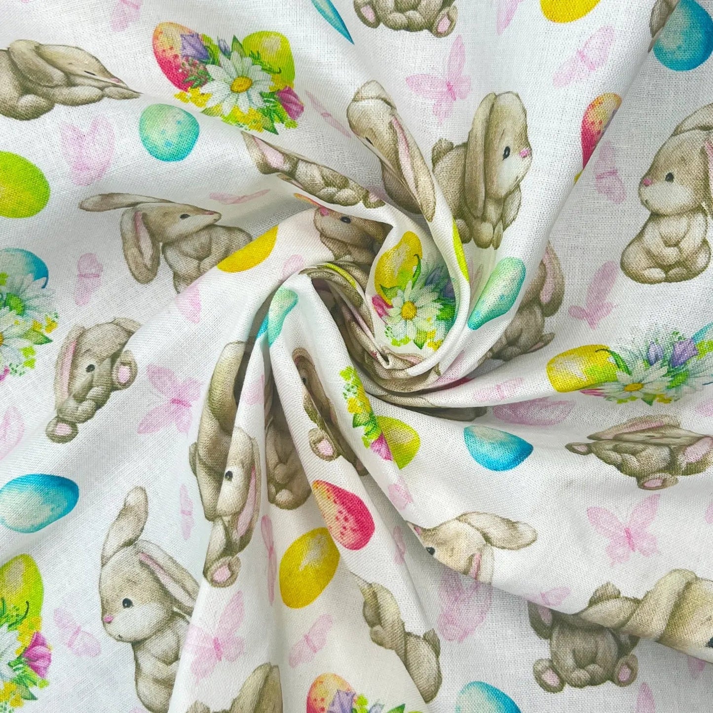 Easter Digital Printed 100% Cotton Fabric | Spring & Easter Designs 150gsm 55" (140cm) Wide â€“ Sold by the Meter