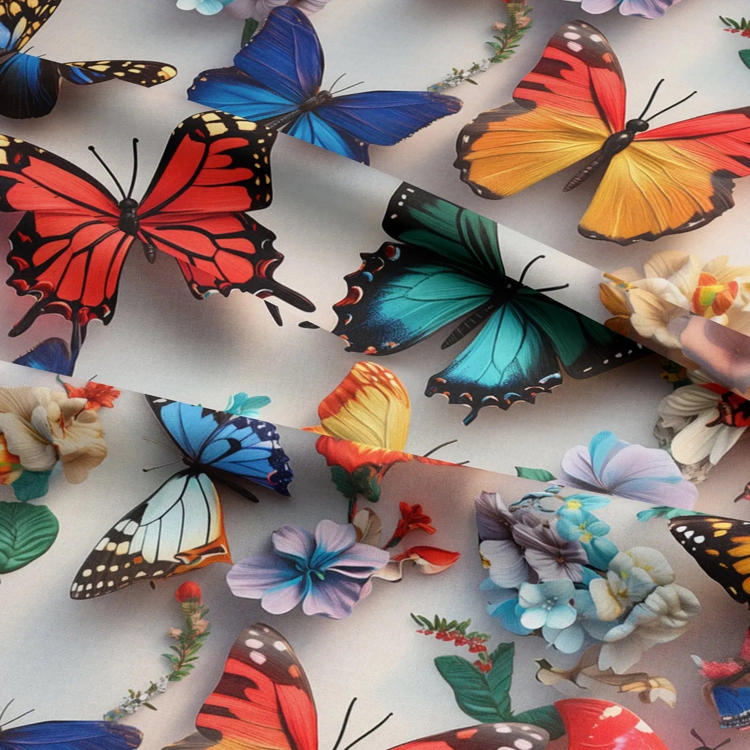 100% Cotton 3D Embroidered & Textured Print Fabric | Soft Lightweight Dressmaking Cotton 55" (140cm) Wide Craft & Sewing Material â€“ Sold by the Meter