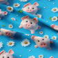 100% Cotton 3D Embroidered & Textured Print Fabric | Soft Lightweight Dressmaking Cotton 55" (140cm) Wide Craft & Sewing Material – Sold by the Meter