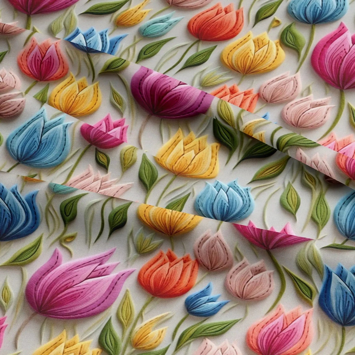 100% Cotton 3D Embroidered & Textured Print Fabric | Soft Lightweight Dressmaking Cotton 55" (140cm) Wide Craft & Sewing Material â€“ Sold by the Meter