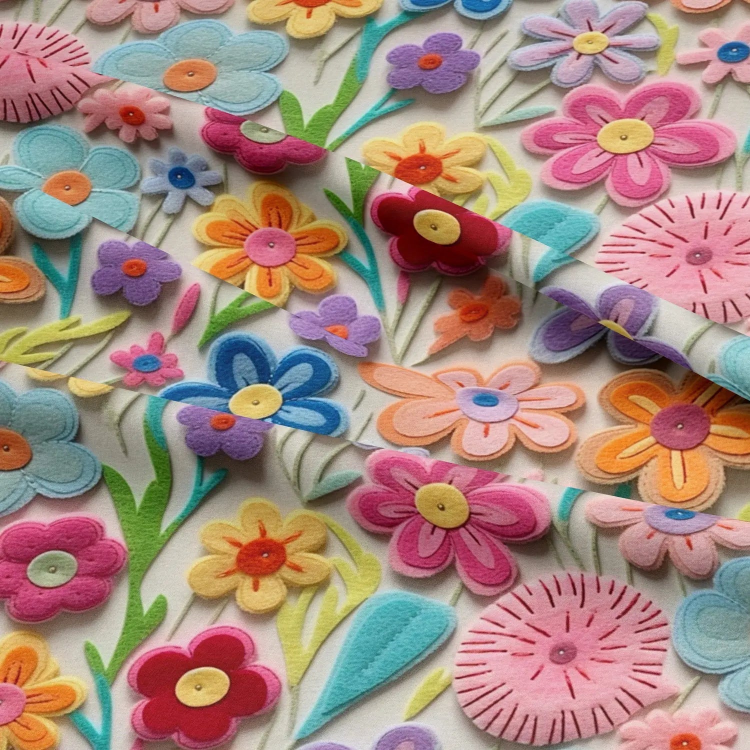 100% Cotton 3D Embroidered & Textured Print Fabric | Soft Lightweight Dressmaking Cotton 55" (140cm) Wide Craft & Sewing Material – Sold by the Meter