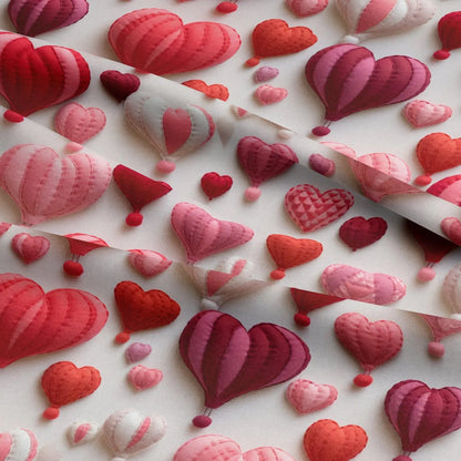100% Cotton 3D Embroidered & Textured Print Fabric | Soft Lightweight Dressmaking Cotton 55" (140cm) Wide Craft & Sewing Material â€“ Sold by the Meter