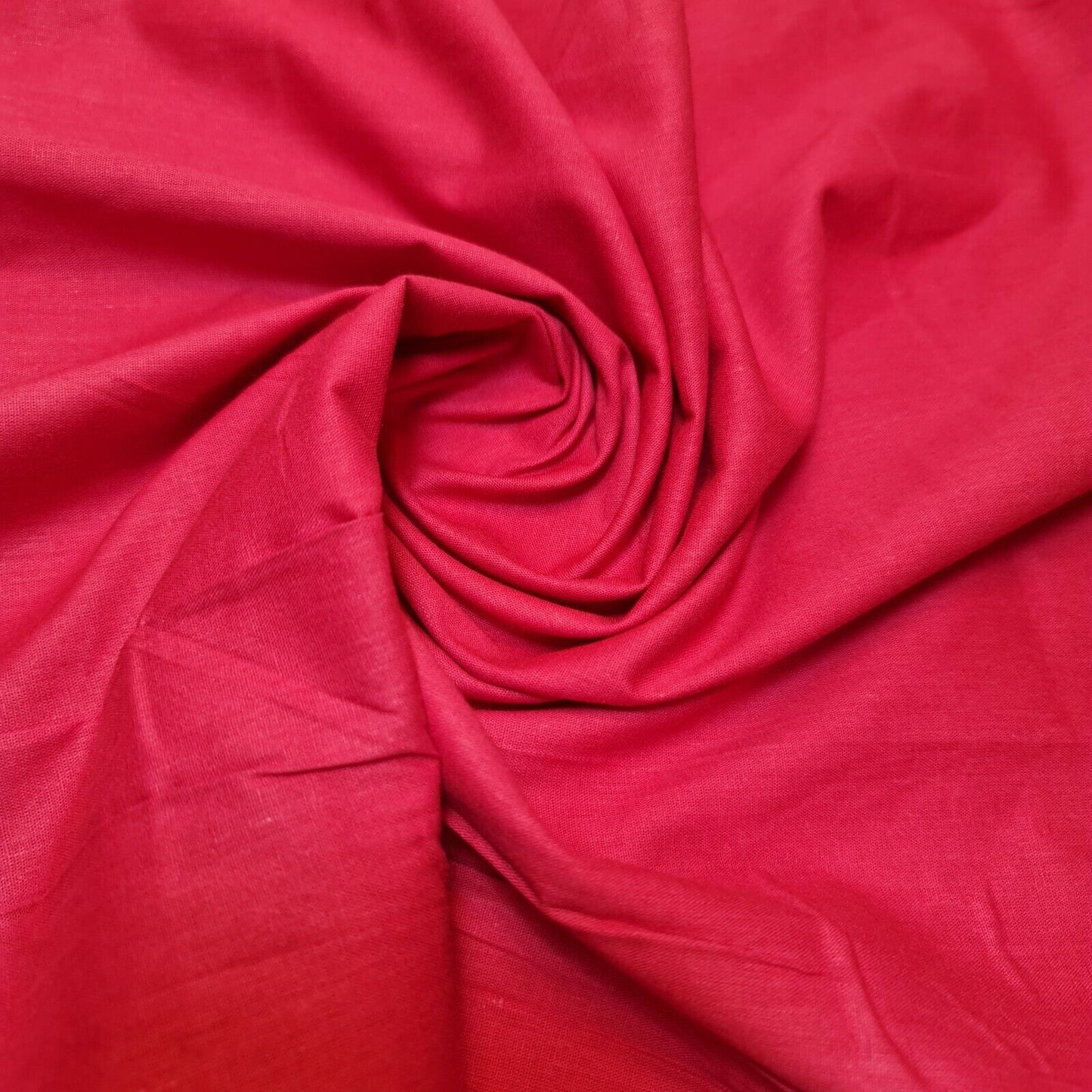 Cerise Pink Clearance 100% Cotton Fabric Plain Solid Quilting Craft Dress Material 44" By The Meter