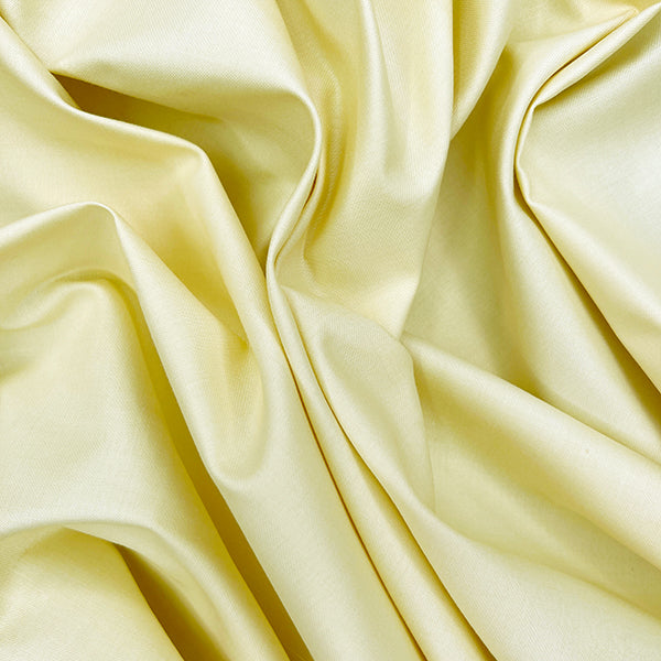 54" CG1 Vanilla Sateen Curtain Lining | Heavy Cotton Rich Crease Resist 140cm Wide – Sold by the Meter