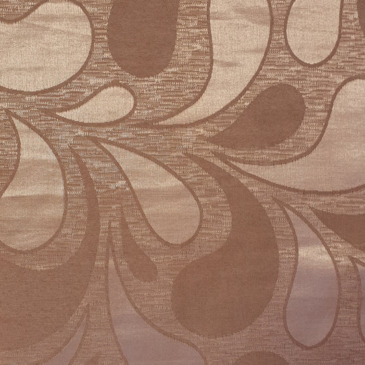 Luxuriöser Satin-Jacquard-Polsterstoff mit Blumenmuster – 58" für Vorhänge und Schneiderei (Cinnamon Rose Paisley)