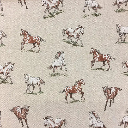 Cotton Rich Linen Look Printed Panama Fabric | Decorative Craft & Home Fabric 55" (140cm) Wide – Sold by the Meter