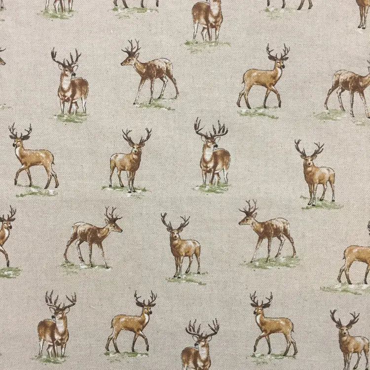 Cotton Rich Linen Look Printed Panama Fabric | Decorative Craft & Home Fabric 55" (140cm) Wide â€“ Sold by the Meter