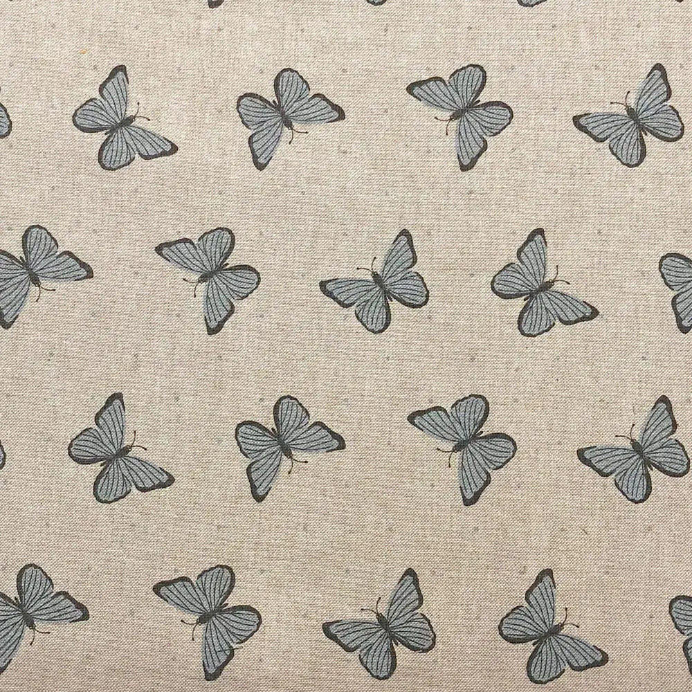 Cotton Rich Linen Look Printed Panama Fabric | Decorative Craft & Home Fabric 55" (140cm) Wide – Sold by the Meter
