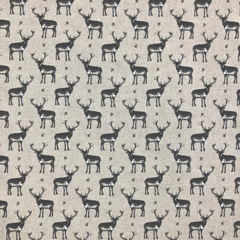 Cotton Rich Linen Look Printed Panama Fabric | Decorative Craft & Home Fabric 55" (140cm) Wide â€“ Sold by the Meter