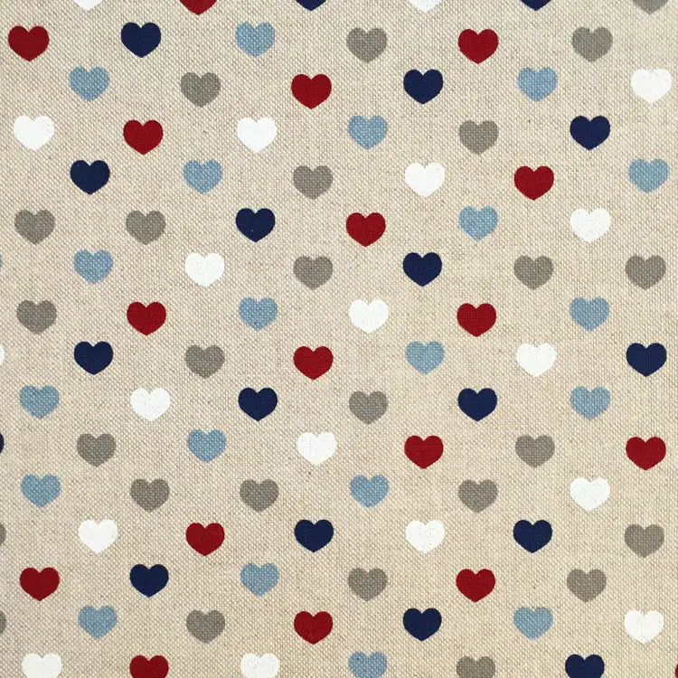 Cotton Rich Linen Look Printed Panama Fabric | Decorative Craft & Home Fabric 55" (140cm) Wide â€“ Sold by the Meter