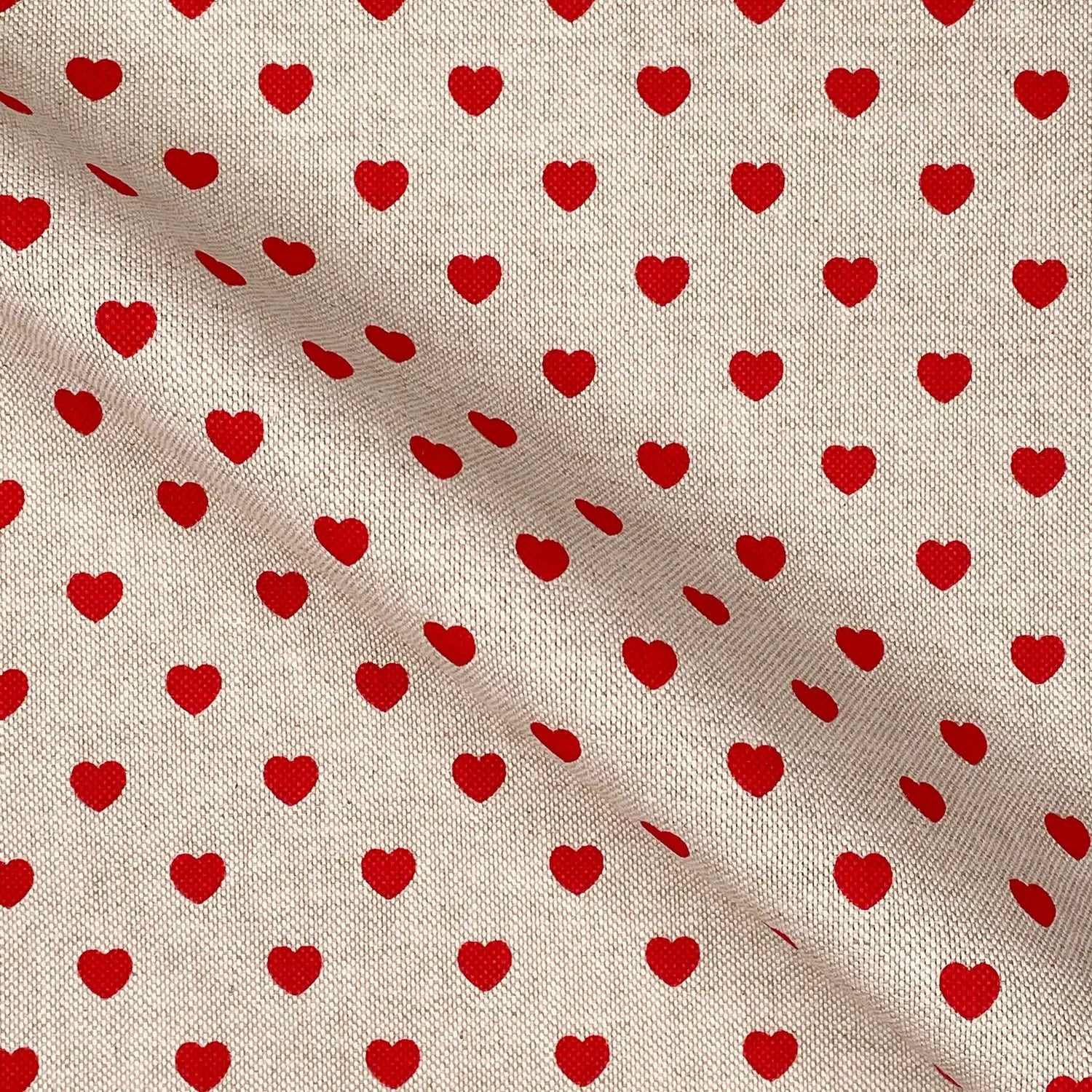 Cotton Rich Linen Look Printed Panama Fabric | Decorative Craft & Home Fabric 55" (140cm) Wide â€“ Sold by the Meter
