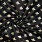100% Cotton Panama Fabric | Black Background Metallic Bee Print 55" (140cm) Wide Craft & Upholstery Fabric â€“ Sold by the Meter