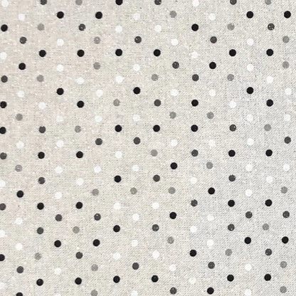 Cotton Rich Sparkle Linen Look Printed Panama Fabric | Lurex Craft & Home Décor Fabric 55" (140cm) Wide – Sold by the Meter