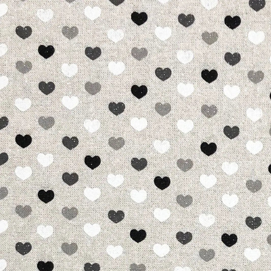 Cotton Rich Sparkle Linen Look Printed Panama Fabric | Lurex Craft & Home DÃ©cor Fabric 55" (140cm) Wide â€“ Sold by the Meter