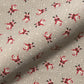 Christmas Linen Look Printed Panama Fabric | Cotton Rich 55" (140cm) Wide 205gsm Craft & Home DÃ©cor Material â€“ Sold by the Meter