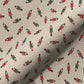 Christmas Linen Look Printed Panama Fabric | Cotton Rich 55" (140cm) Wide 205gsm Craft & Home Décor Material – Sold by the Meter