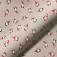 Christmas Linen Look Printed Panama Fabric | Cotton Rich 55" (140cm) Wide 205gsm Craft & Home Décor Material – Sold by the Meter