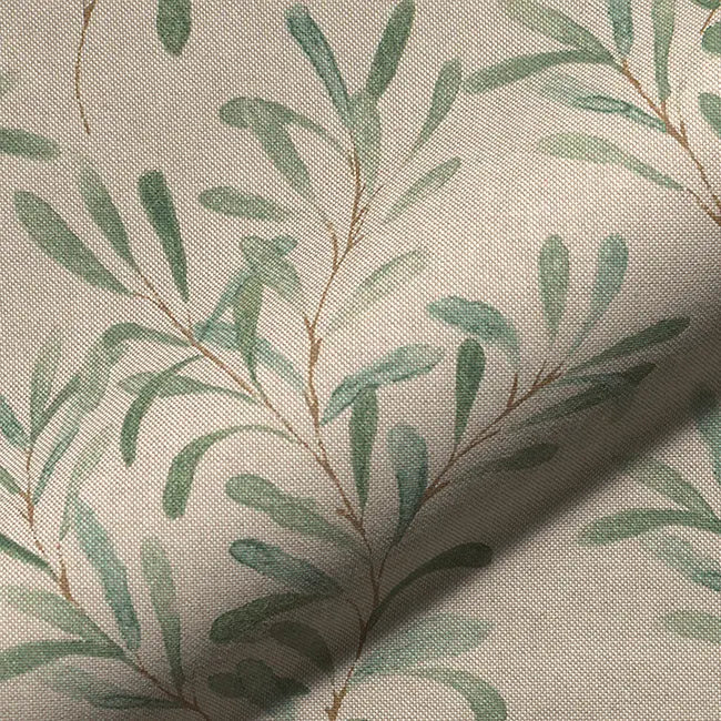 Christmas Linen Look Printed Panama Fabric | Cotton Rich 55" (140cm) Wide 205gsm Craft & Home Décor Material – Sold by the Meter