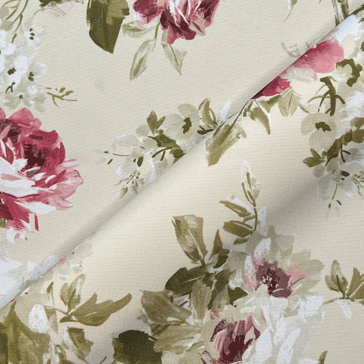 Floral Outdoor Upholstery Fabric | Water Repellent UV Resistant PU Coated Polyester 59" (150cm) Wide – Sold by the Meter
