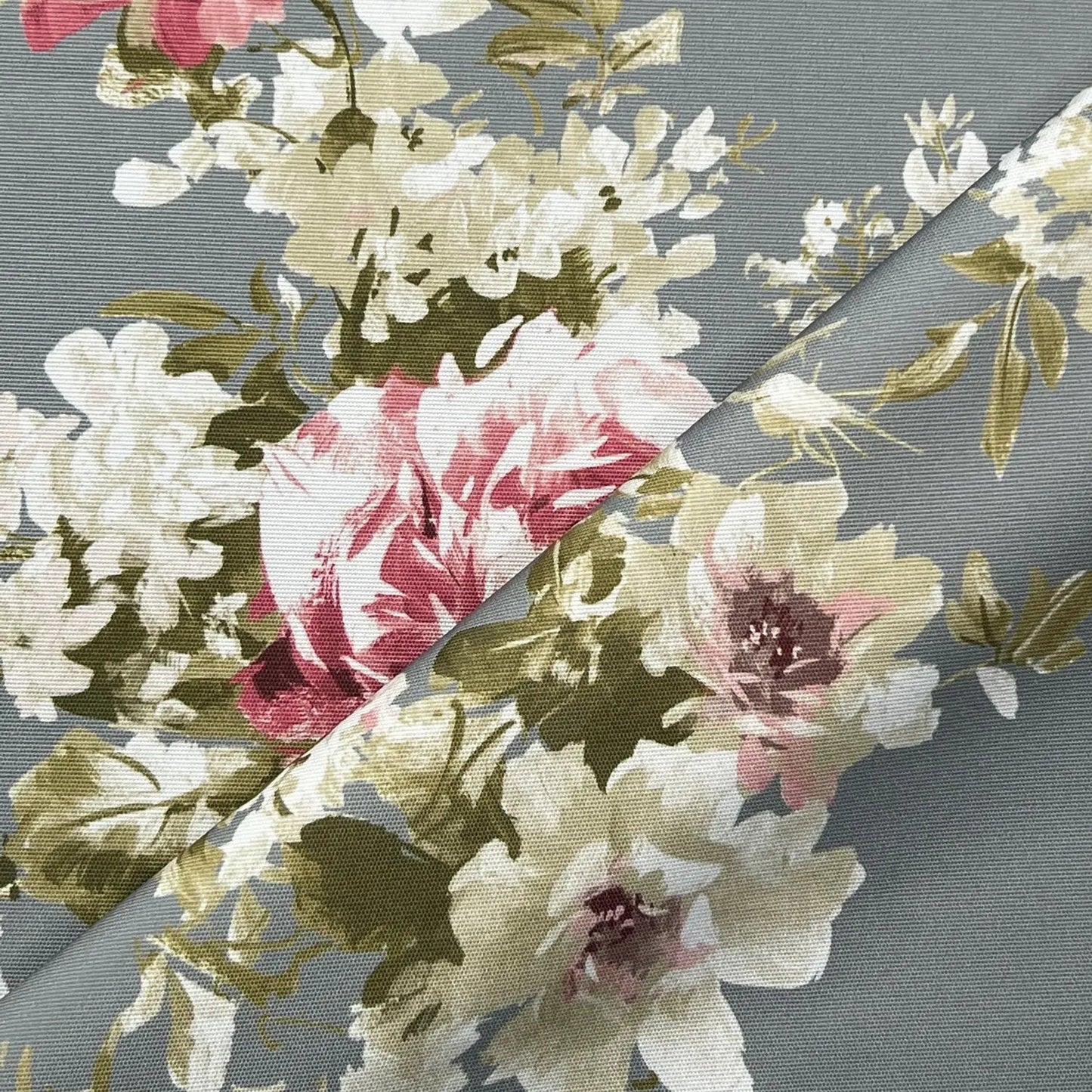 Floral Outdoor Upholstery Fabric | Water Repellent UV Resistant PU Coated Polyester 59" (150cm) Wide â€“ Sold by the Meter