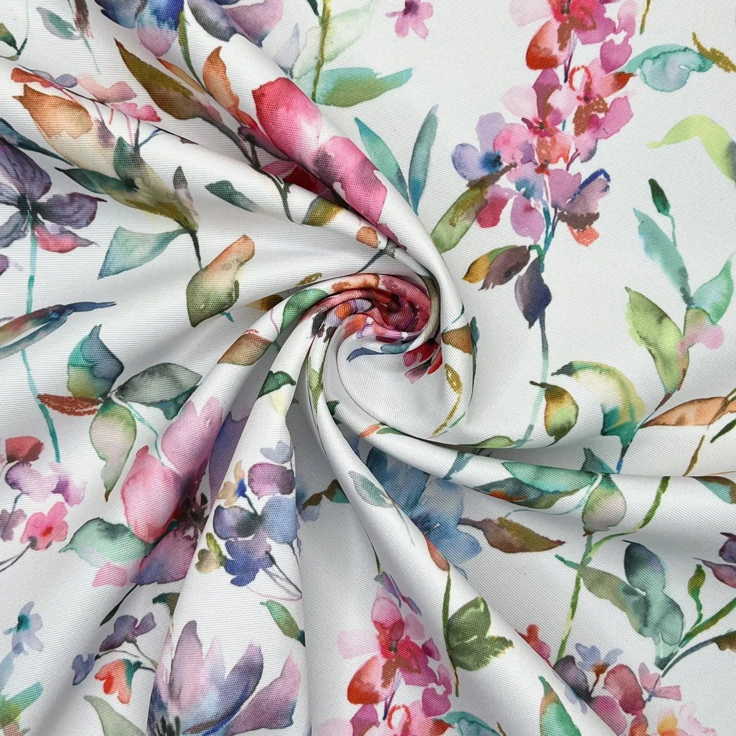 Floral Water Repellent Outdoor Fabric | 59" (150cm) Wide 270gsm UV Resistant PU Coated â€“ Sold by the Meter