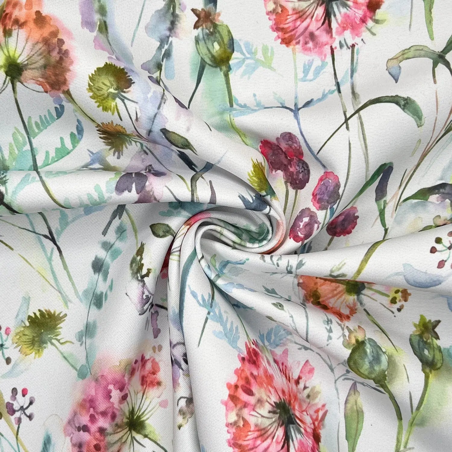 Floral Water Repellent Outdoor Fabric | 59" (150cm) Wide 270gsm UV Resistant PU Coated â€“ Sold by the Meter