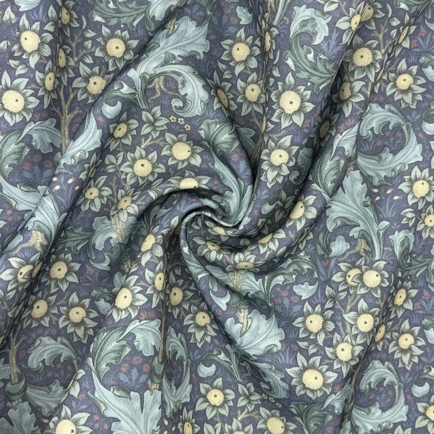 William Morris Water Repellent Outdoor Fabric | 59" (150cm) Wide 270gsm UV Resistant PU Coated â€“ Sold by the Meter