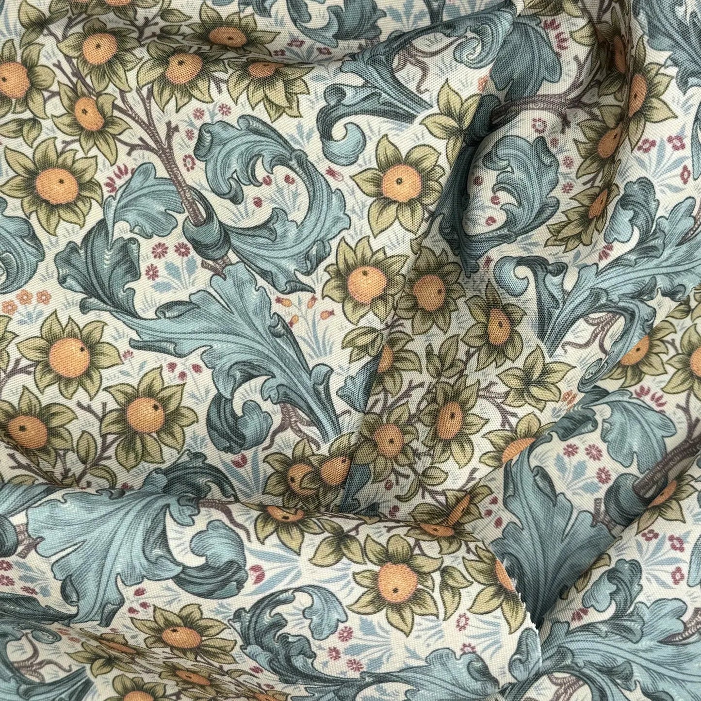 William Morris Water Repellent Outdoor Fabric | 59" (150cm) Wide 270gsm UV Resistant PU Coated – Sold by the Meter