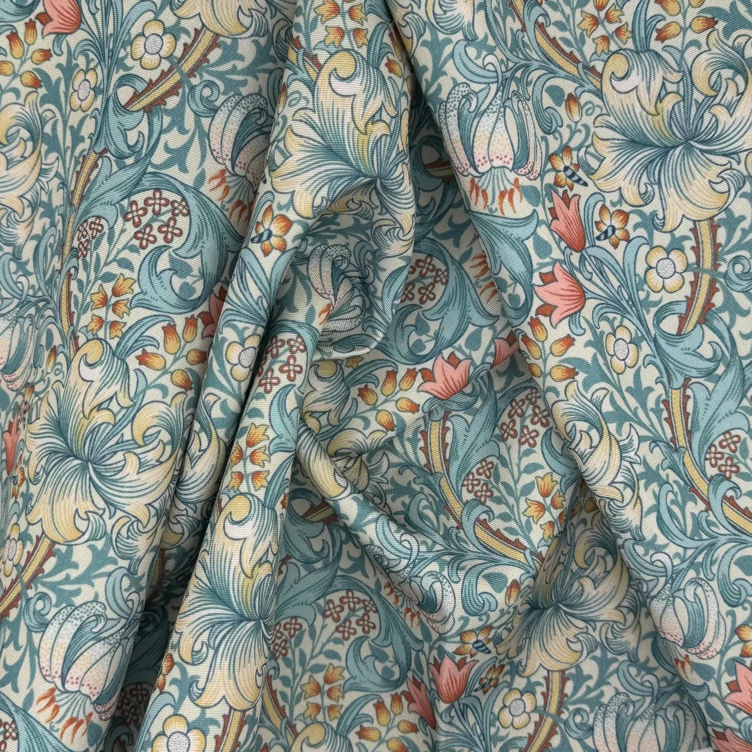 William Morris Water Repellent Outdoor Fabric | 59" (150cm) Wide 270gsm UV Resistant PU Coated – Sold by the Meter