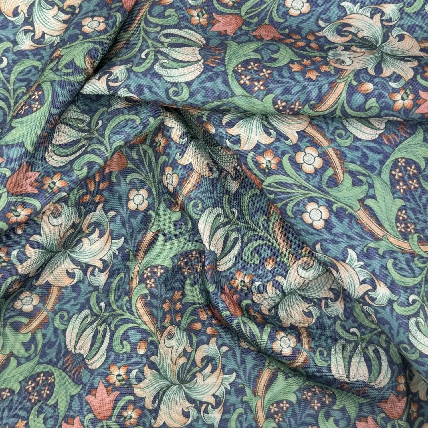 William Morris Water Repellent Outdoor Fabric | 59" (150cm) Wide 270gsm UV Resistant PU Coated â€“ Sold by the Meter